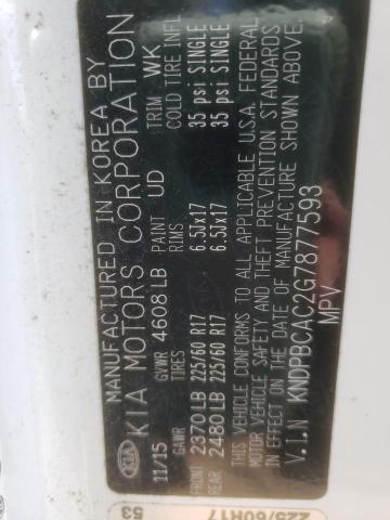 KNDPBCAC2G7877593 KIA Sportage Lx