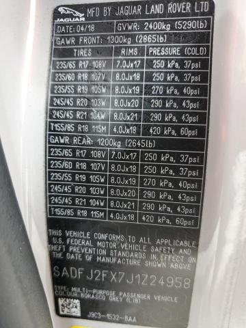 2018 JAGUAR E-PACE S SADFJ2FX7J1Z24958