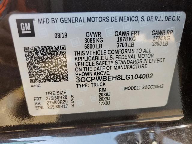 3GCPWBEH8LG104002 Chevrolet All Models SILVERADO 12