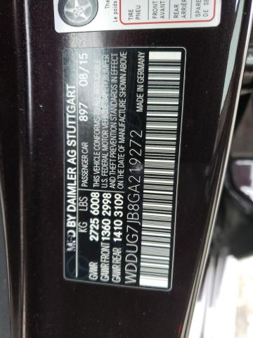 WDDUG7JB8GA219272 Mercedes-Benz S 63 AMG
