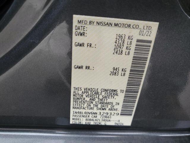 1N4BL4DV6NN329329 Nissan ALTIMA SV