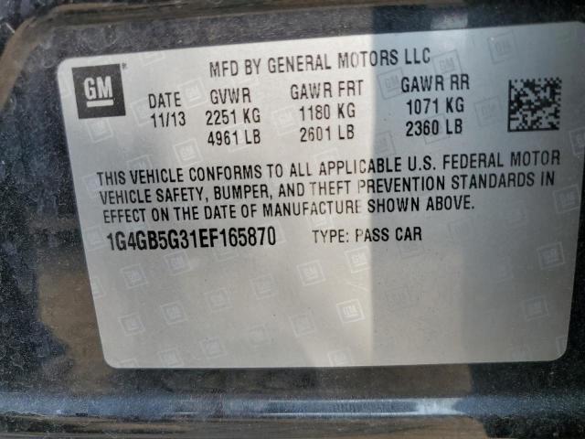 1G4GB5G31EF165870 Buick Lacrosse