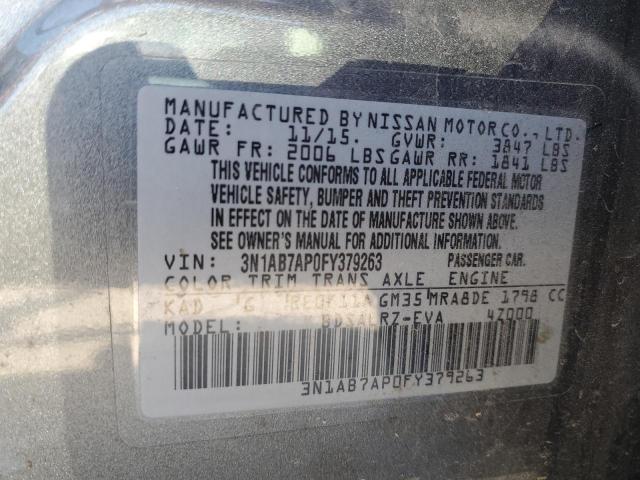 3N1AB7AP0FY379263 Nissan SENTRA S