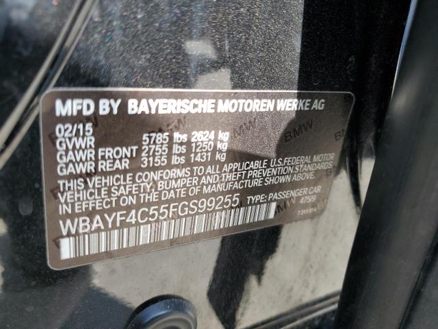 2015 BMW 740 LXI - WBAYF4C55FGS99255