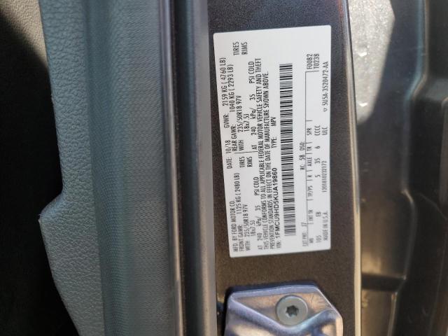 1FMCU9HD5KUA19860 Ford ESCAPE SEL