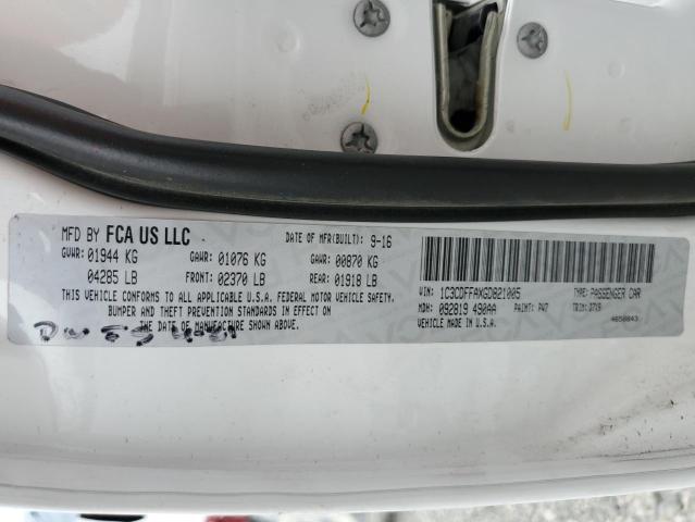 1C3CDFFAXGD821005 Dodge Dart Sxt Sport