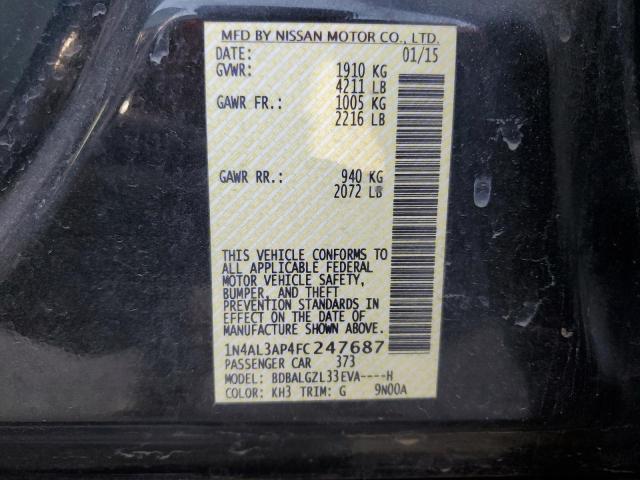 1N4AL3AP4FC247687 Nissan ALTIMA 2.5