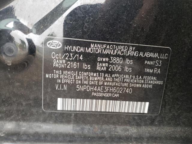 2015 HYUNDAI ELANTRA SE - 5NPDH4AE3FH602740