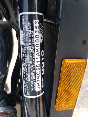 2010 HONDA VT750 S JH2RC5811AK000353