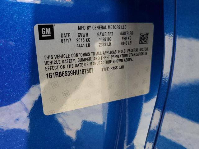 2017 CHEVROLET VOLT PREMI - 1G1RB6S59HU187507