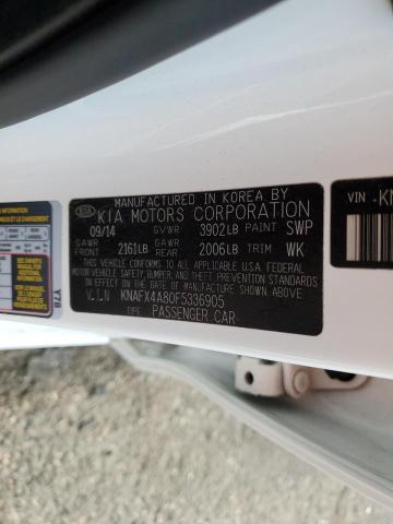 KNAFX4A80F5336905 KIA FORTE EX