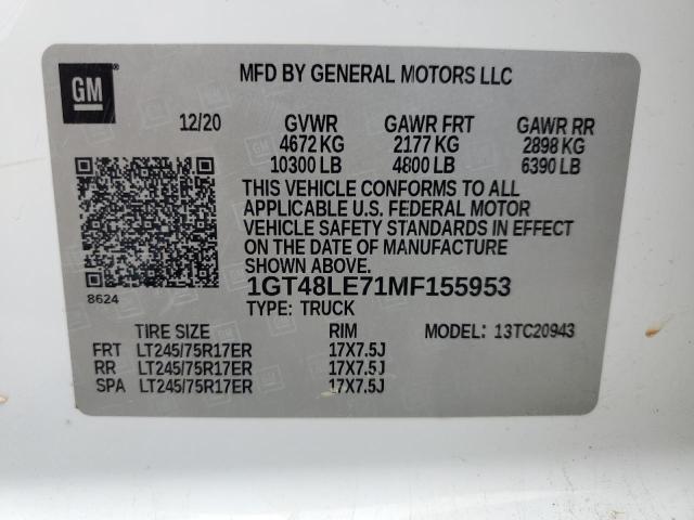 2021 GMC SIERRA C25 1GT48LE71MF155953
