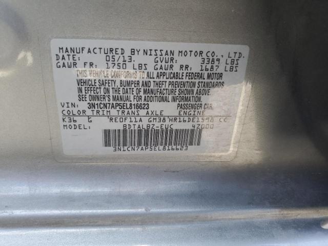 3N1CN7AP5EL816623 Nissan VERSA S
