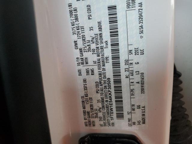 1FTEW1E54KKF30509 Ford F150 Supercrew