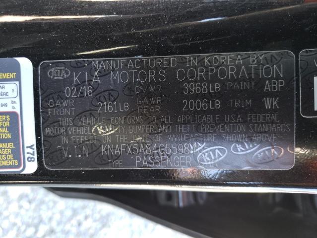 KNAFX5A84G5598465 KIA FORTE EX