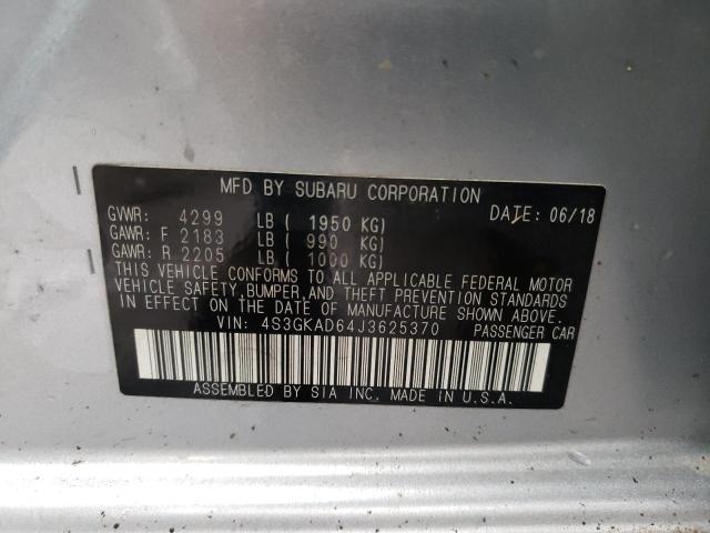 4S3GKAD64J3625370 Subaru Impreza Premium Plus
