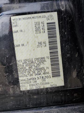 1N4AL3AP0EN378201 Nissan ALTIMA 2.5