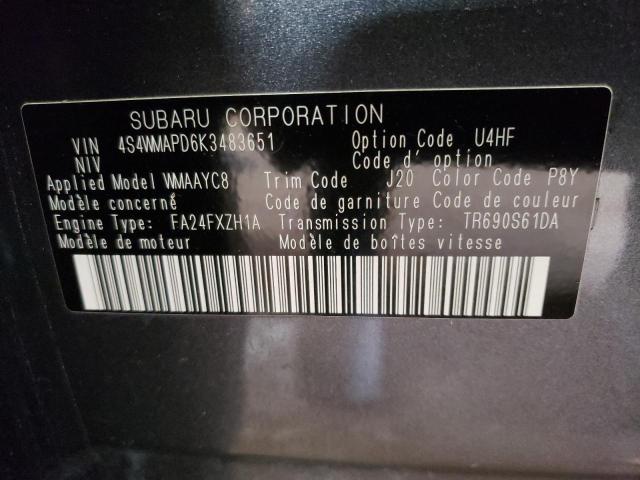 4S4WMAPD6K3483651 Subaru Ascent Limited