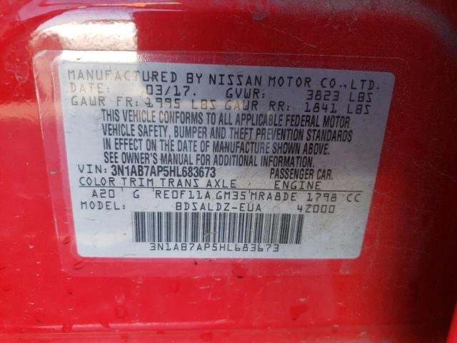 3N1AB7AP5HL683673 Nissan SENTRA S