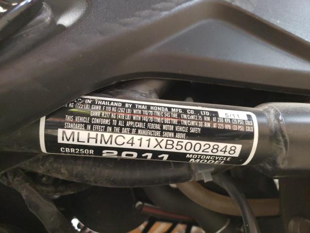 2011 HONDA CBR250 R MLHMC411XB5002848