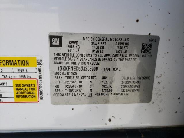 1GKKRNED5GJ208990 GMC ACADIA SLE