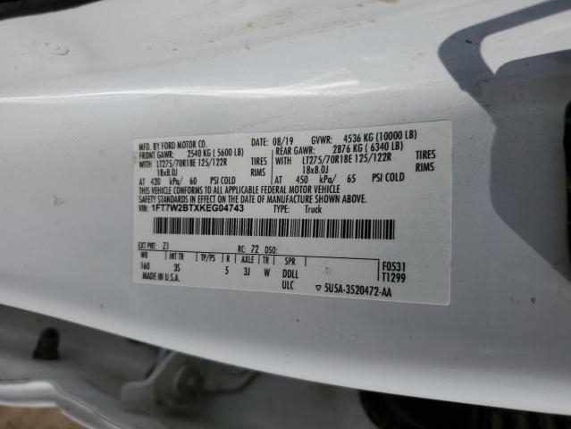 1FT7W2BTXKEG04743 Ford F250 Super Duty