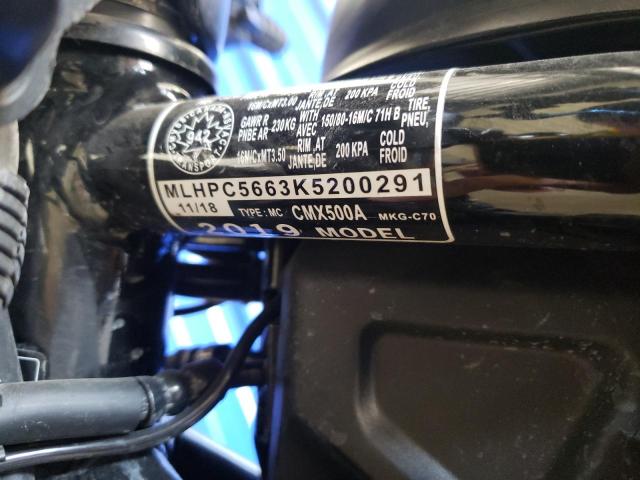 2019 HONDA CMX500 A MLHPC5663K5200291