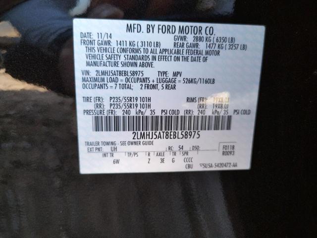 2LMHJ5AT8EBL58975 Lincoln MKT