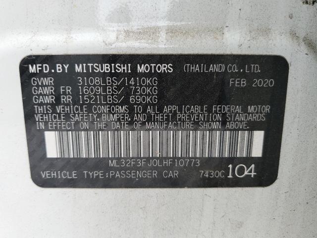 ML32F3FJ0LHF10773 Mitsubishi Mirage G4 10