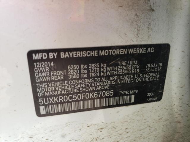 2015 BMW X5 XDRIVE3 - 5UXKR0C50F0K67085