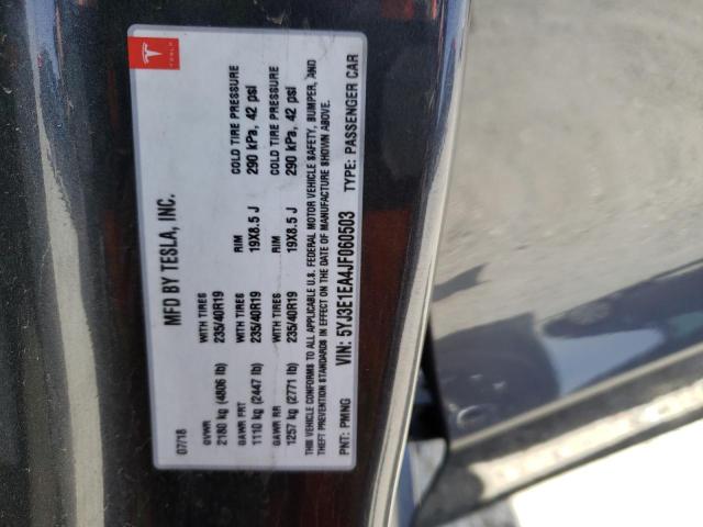 5YJ3E1EA4JF060503 Tesla MODEL 3