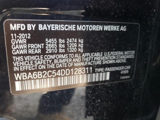 VIN WBA6B2C54DD128311 2013 BMW 6 Series, 650 I no.12