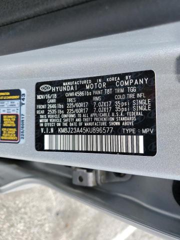 KM8J23A45KU896577 Hyundai TUCSON SE