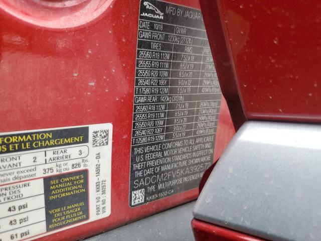 SADCM2FV5KA392572 Jaguar F-PACE S