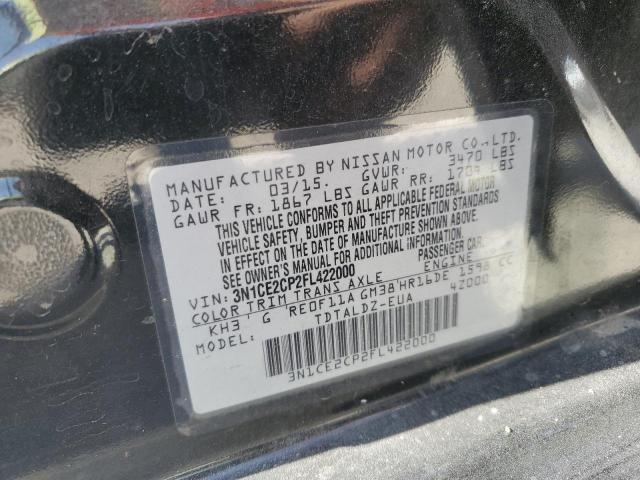 3N1CE2CP2FL422000 Nissan Versa Note S