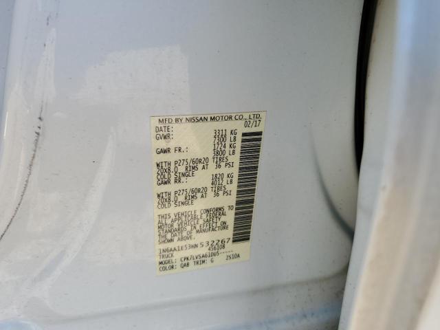 1N6AA1E53HN532267 Nissan TITAN SV