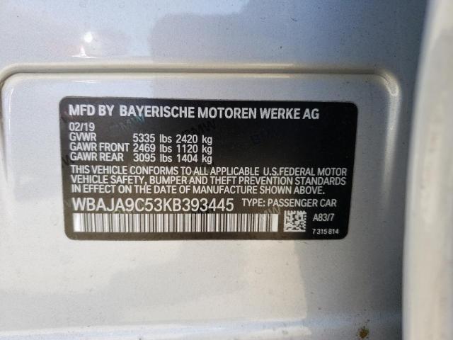 WBAJA9C53KB393445 BMW 530e