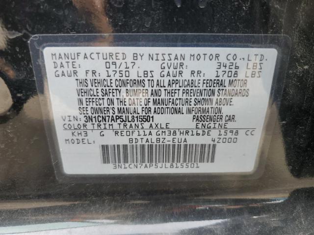 2018 NISSAN VERSA SEDA - 3N1CN7AP5JL815501