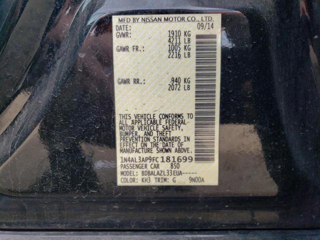 1N4AL3AP9FC181699 Nissan ALTIMA 2.5