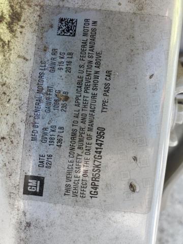 1G4PR5SK7G4147950 Buick Verano Convenience
