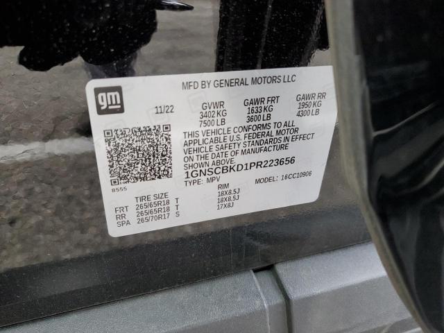 1GNSCBKD1PR223656 Chevrolet Suburban C1500  Ls