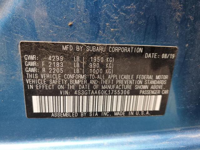 4S3GTAA60K1755306 Subaru Impreza