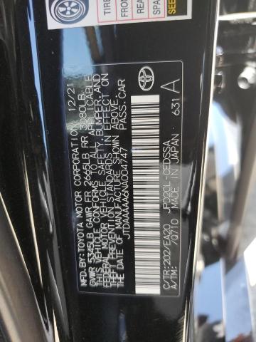 2022 TOYOTA MIRAI LE JTDAAAAA6NA004747