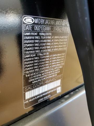 SALGS2RU4MA452777 Land Rover Range Rover Hse Westminster Edition