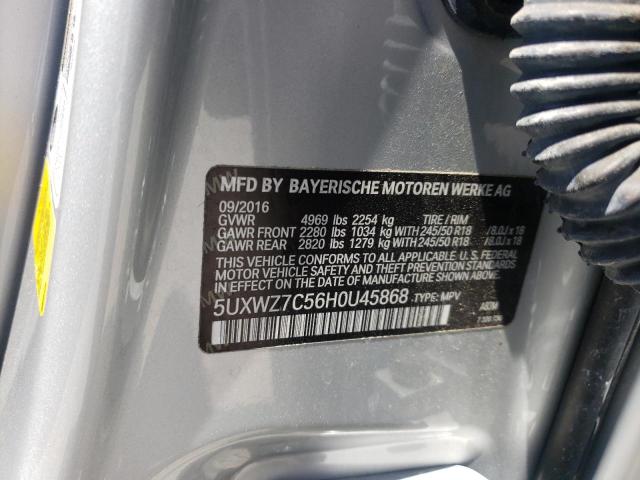 5UXWZ7C56H0U45868 2017 BMW X3, photo no. 13