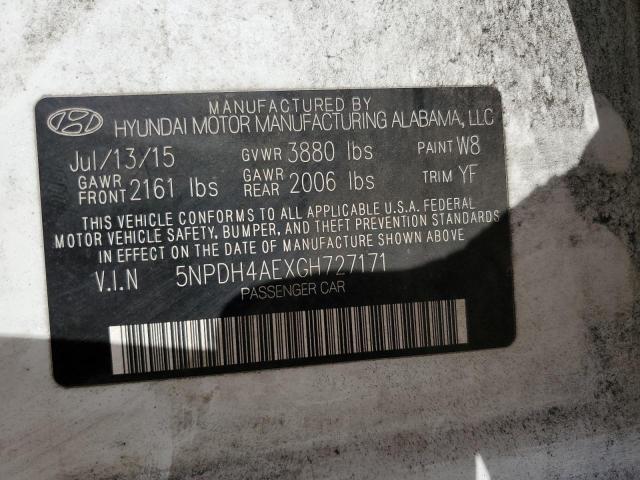 2016 HYUNDAI ELANTRA SE - 5NPDH4AEXGH727171