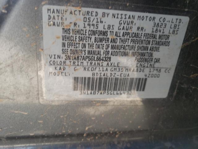 3N1AB7AP5GL664328 Nissan SENTRA S