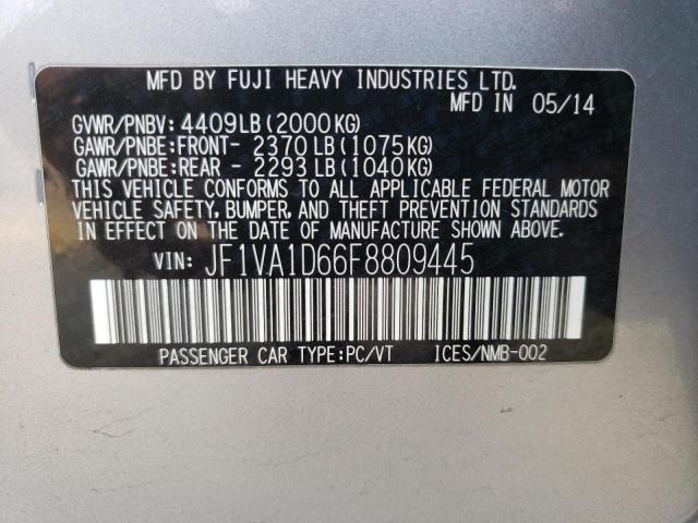 JF1VA1D66F8809445 Subaru Wrx Premium