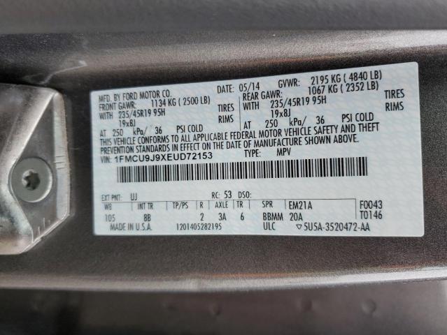 1FMCU9J9XEUD72153 Ford Escape Titanium