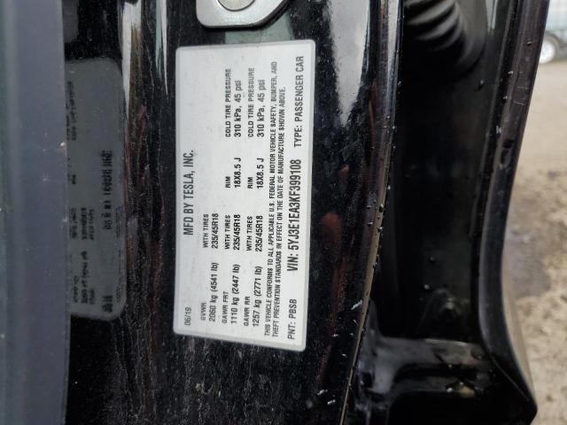 5YJ3E1EA3KF399108 Tesla MODEL 3